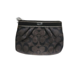 Coach Signature Black and Gray Clutch
